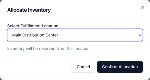 Allocating Inventory