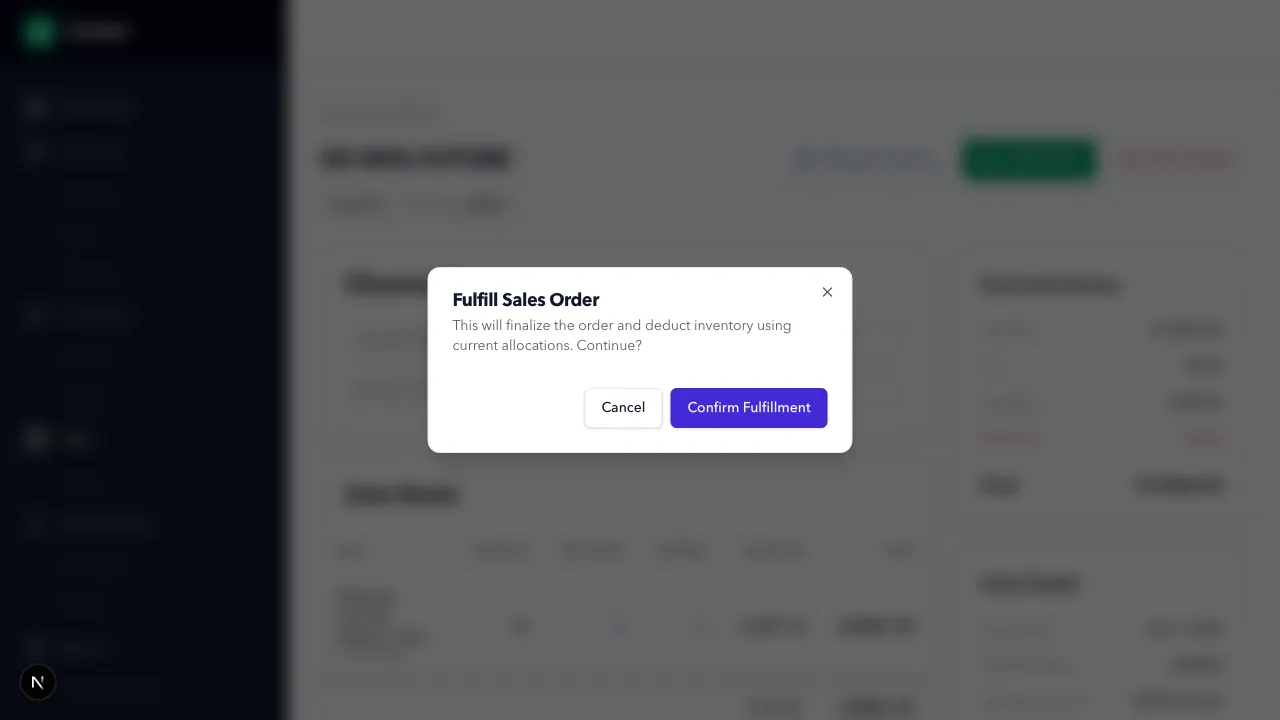 Confirming Fulfillment