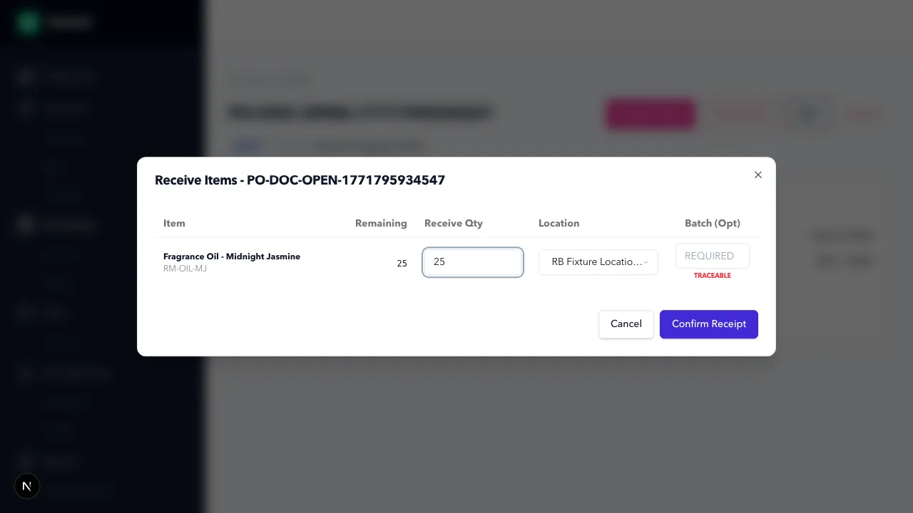 Receiving Interface